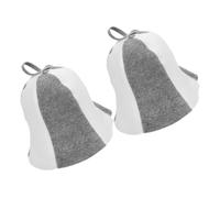 ABOOFAN 2pcs Felt Sauna Hats for Men Women Soft Woolen Caps for Hair Protection in Hot Dry Wet Saunas Stylish Home Decor Accessory Unisex Thermal Bathing Caps
