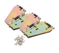 ABOOFAN 2pcs Folding Table Hinges Heavy Duty Iron Butterfly Hinges with Mounting Screws for Dining Room and Multifunctional Spaces Exceptional Loadbearing Capacity and Reliable Support