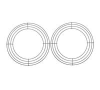 ABOOFAN 2pcs Garland Frame Decorated Garland Round Backdrop Stand Wreath Support Metal Wreath Forms Floral Arrangement Frame Master Bedroom Wall Decor Flower Wire Dream Iron Hoop Christmas