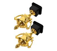 ABOOFAN 2pcs Gold Mini Award Trophy Plastic Competition Prize for Students Classroom Reward Portable Winner Trophy for Contests and Games