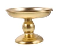 ABOOFAN 2pcs Golden Footed Fruit Bowl, Round Metal Serving Dish for Events | Decorative Candy Bowl, Metallic Shine, Buffet Lines and Family Gatherings, for Fruits and Salads
