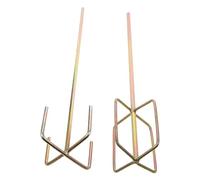 ABOOFAN 2pcs Hexagonal Head Drill Mixer Stirring Rods Steel Paint and Gypsum Mixing Tool Attachment for Power Drills Professional Concrete Mud Mixer