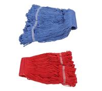 ABOOFAN 2pcs Industrial Mop Head Replacement for Hard Floors and Floor Crevices, Heavy Duty Polyester and Cotton Yarn Mop Refills for Commercial Cleaning and Deep Cleaning Efficiency