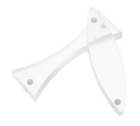 ABOOFAN 2pcs Magnetic Optical Lens Concave Convex Physics Teaching Tools for Light Convergence Refraction Reflection Demonstration in Science Lab