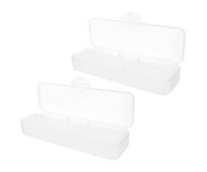 ABOOFAN 2pcs Manicure Tool Cases Nail Grinding Storage Boxes Organizer for Nail Salon Tools Compact Cosmetic Bag Insert for Tidy Workspace