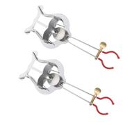 ABOOFAN 2pcs Metal Trumpet Lyre Sheet Music Holder Clips Portable Adjustable Viewing Angle Marching Band Music Stands Wind Instrument with Firm Grip for Outdoor Use