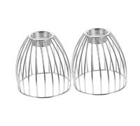 ABOOFAN 2pcs Mini Metal Birdcage Lampshade Vintage Industrial Iron Pendant Light Cover Compatible with Bulb Space Saving Ceiling Light Shade for Dining Room Bedroom Decoration