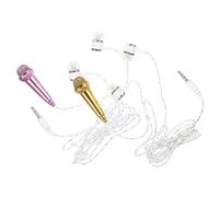 ABOOFAN 2pcs Mini Microphone Portable Vocal Mic for Smartphones Laptops Computers for Singing Podcasting Vlogging Live Streaming Tiny Mic Design