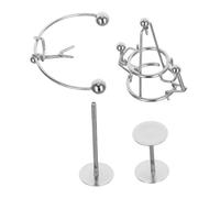 ABOOFAN 2pcs Mini Perpetual Motion Balancing Decompressive Weightlifter Sculpture for Home Office Decor Educational Physics Bonding and Interactive Learning