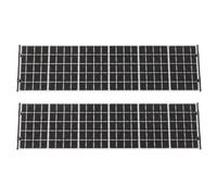ABOOFAN 2pcs Model Train Layout Solar Panels in Black Pla Material, Featuring Realistic Road Scene Simulation and Modular Convenience, for Model Village and Educational Applications