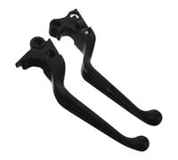 ABOOFAN 2pcs Motorcycle Brake Lever Left and Right Handbrake Black Aluminum | 18.50 X 6.00x2.30cm Size, Daily Commuting and Offroad Motocross Use, Reduces Rider Fatigue