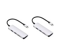 ABOOFAN 2pcs Multi-function Usb Type- Usb Ports Card Readers Ethernet for Laptop Compatibility