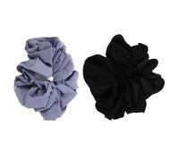 ABOOFAN 2pcs Oversized Satin Scrunchies for Thick Hair Soft Fabric Hair Ties for Women Gentle Cushion Ponytail Holders with Ballet Style Design for Volume Boost and Daily Wear
