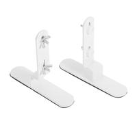 ABOOFAN 2pcs Pegboard Support Bracket Iron Metal Frame White Adjustable Height and Angle, Easy Install Without Drilling for Office Supplies and Plant, Office and Studio