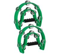 ABOOFAN 2pcs Plastic Tambourine Musical Bells for Boys and Girls Percussion Instrument Handheld Rhythm Toy for Church Christian Kindergarten Party