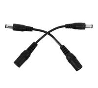 ABOOFAN 2pcs Professional Male to Female Effector Polarity Converter Cable Anti-interference Transition Cord for Musical Instruments Lightweight Black Adapter for Stable Audio Performance