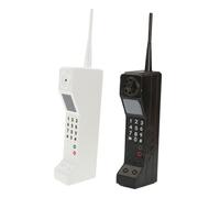 ABOOFAN 2pcs Retro Brick Phone Ornaments Vintage Old Telephone Props Fake Cellphone Decor for Farmhouse Style Photography Scenes