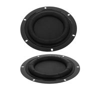 ABOOFAN 2pcs round Rubber Speaker Diaphragm Subwoofer Replacement Plate for Woofer Repair with Enhanced Bass Performance and Distortion Reduction, for DIY Audio Setup and Home Theater