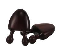 ABOOFAN 2pcs Sandalwood Gua Sha Massager for Face and Neck, Ergonomic Snail Shaped Nose and Chin Scraping Tool, Smooth Wooden Facial Massage Tool for Acupuncture Point Therapy and Office