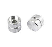 ABOOFAN 2pcs Screw Eye Knob Guitar Control Knob Silver Pack for Guitar Volume and Tone Control Accessories