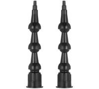 ABOOFAN 2pcs Sealant Nozzles Caulk Tips 360 Degree Rotating Bent Nozzles with 1cm Threaded Abs Material, Convenient to Use and Sturdy for Hard to Reach Spaces