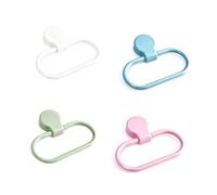 ABOOFAN 2pcs Self Adhesive Hand Towel Holder Towel Ring Stainless Steel Towel Hanger Towel Rack for Bathroom Farmhouse Kitchen Organizer Wall Mounted