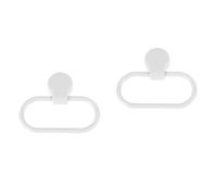 ABOOFAN 2pcs Self Adhesive Hand Towel Holder Towel Ring Stainless Steel Towel Hanger Towel Rack for Bathroom Farmhouse Kitchen Organizer Wall Mounted