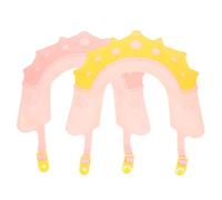 ABOOFAN 2pcs Shower Caps with Adjustable Size Soft and Comfortable Visor Bath Hats Protecting Eyes and Ears for Bath Time