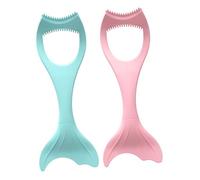 ABOOFAN 2pcs Silicone Eye Makeup Aid Eyeliner Card Mascara Shield Lash Applicator for Eyelash Makeup Application