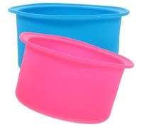ABOOFAN 2pcs Silicone Wax Melting Inner Pot Non-stick Hair Removal Wax Warmer Bowl Replacement for Heater Accessories Suitable for Women's at Home
