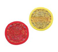 ABOOFAN 2pcs Singing Bowl Cushions Lightweight Portable Cotton Cloth Pads Simple Style for Buddha Sound Bowl Meditation Accessories Handmade in Nepal