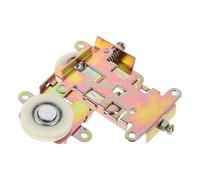 ABOOFAN 2pcs Sliding Door Rollers Replacement Metal Closet Door Roller Kit with Ball Bearing Wheels Easy Installation and Universal Compatibility for Sliding Wardrobe Or