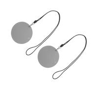 ABOOFAN 2pcs Small Earphone Organizer Mini PU Leather Headphone Case with Neck Strap Portable Earbud Protective Storage Bag for Travel Sports Everyday Use