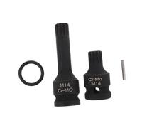 ABOOFAN 2pcs Spline Socket: Brake Caliper Removal Tool - Square Socket Adapter - Brake Tool for Car Repair - Auto Repairing Accessories