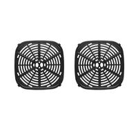 ABOOFAN 2pcs Square Air Fryer Grill Pan Replacement Air Fryer Crisper Plate Air Fryer Insert Air Fryer Accessories Rack Tray for Kitchen, Home