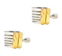 ABOOFAN 2pcs Stainless Steel Saxophone Clip Fastener for Alto and Soprano Sax Easy Installation for Saxophone Players and Enthusiasts