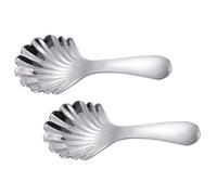 ABOOFAN 2pcs Teaspoon Salt Spoon Decorative Tea Leaf Short Handle s Appetizer Tiny s Scoop Portable 304 Stainless Steel Sugar