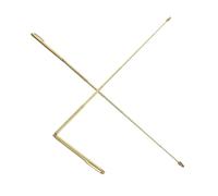 ABOOFAN 2pcs Telescopic Dowsing Rods Ergonomic Alloy Water Detection Tool for Beginners Metal Divining Measuring Rods for Mineral Exploration and Archaeological Surveys