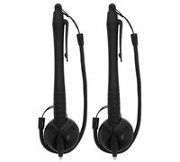 ABOOFAN 2pcs Universal Handwriting Stylus Pen for Touch Screens with Precision Navigation and Scratch-free Writing, Black Abs and Silicone Material, Suitable for Gaming Devices