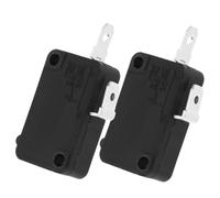 ABOOFAN 2pcs Universal Microwave Door Micro Switch 2-Pin Normally Open Limit Switch Suitable for Microwave Turntable Coupler Quick Installation Household Appliance Replacement Part