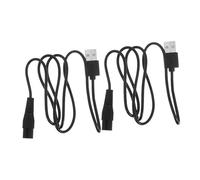 ABOOFAN 2pcs USB Charging Cable Power Cord for Electric Trimmers Rubber Outer Shell Heat Resistant Replacement Accessory for Beard Grooming Devices