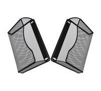 ABOOFAN 2pcs Vertical Wall Mounted File Holder in Black Iron, Space-saving Mesh Hanging Document Organizer for Efficient Office and Home Storage of Mails, Files, and Magazines