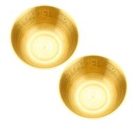 ABOOFAN 2pcs Vintage Copper Water Bowl for Altar Rituals and Home Decor