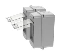 ABOOFAN 2pcs Way Power Distribution Junction Box Electrical Protection Box with Transparent Window Abs Breaker Panel for Industrial and DIY Use