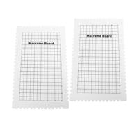 ABOOFAN 2pcs White Foam Macrame Board for Knotting and Braiding Crafts, Braiding Cord and Bracelet Size Board, Suitable for Handmade Macrame and String Art Projects