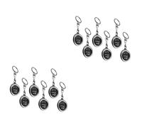 ABOOFAN 2sets Metal Keychain Photo Frame Couples Key Holder for Birthday 3.6x3.3x0.5cm Photo Keyring for Couples and Family 6pcs*2