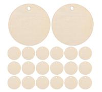 ABOOFAN 3 Packs 50mm Natural Basswood Rounds for Crafts, 150pcs Blank Wooden Circles DIY Wooden Discs for Painting, Decoration, and Wood Ornament Pendants