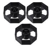 ABOOFAN 3 Sets Adhesive Tape Roller for Holder with Movable Roller Structure, Black Plastic, Suitable for Office and Travel Use, Replacement Part for Tape Holder
