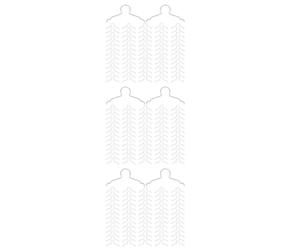 ABOOFAN 300 Pcs Christmas Ball Cap Hanging Hook Metal V Wire | Silver Finish, Simple Assembly, Resists Bending or Breaking, Secure Display, Effortless Replacement for Homemade Craft