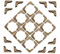ABOOFAN 300pcs Antique Scrapbook Book Corner Protectors Iron Material Vintage Style Easy Install